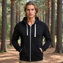 Ultra Soft and Comfy Organic Bamboo Unisex Full Zip Hoodie Sweatshirt From Sanctum Fashion
