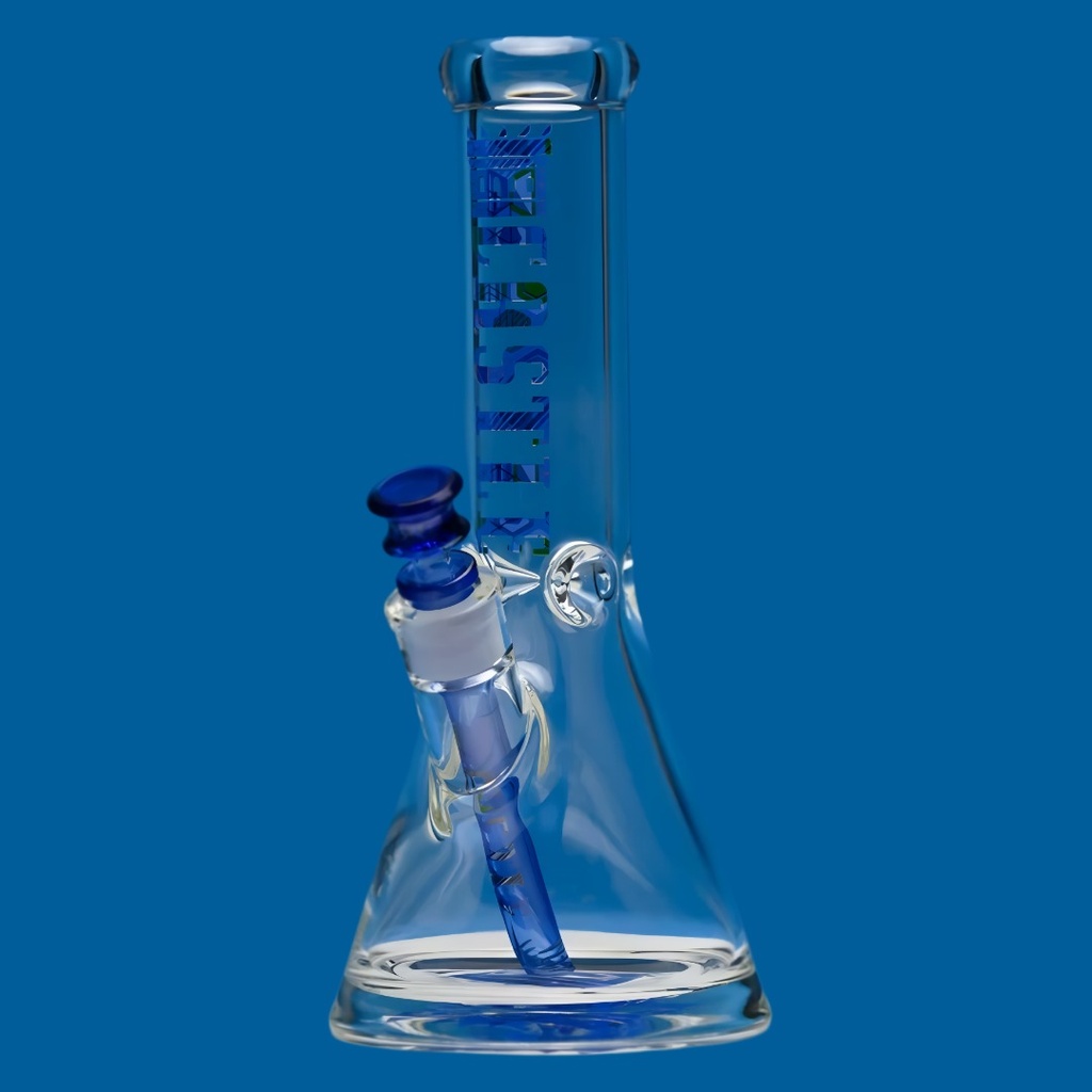 Hex - Bong Tipo Beaker de Vidrio Resistente de Castle Glassworks - 12 Pulgadas - 9 mm