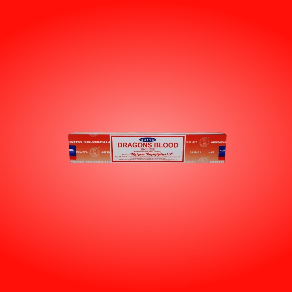 Dragon's Blood Incense Sticks by Satya - Pack of 15g