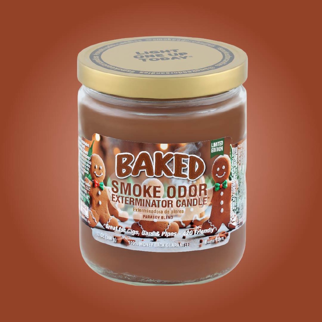 Baked - Bougie Édition Limitée Anti-Odeurs de Fumée - 13 oz