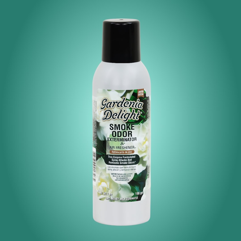 Spray Exterminateur d’Odeurs de Fumée Gardenia Delight – Édition Limitée – 7 oz