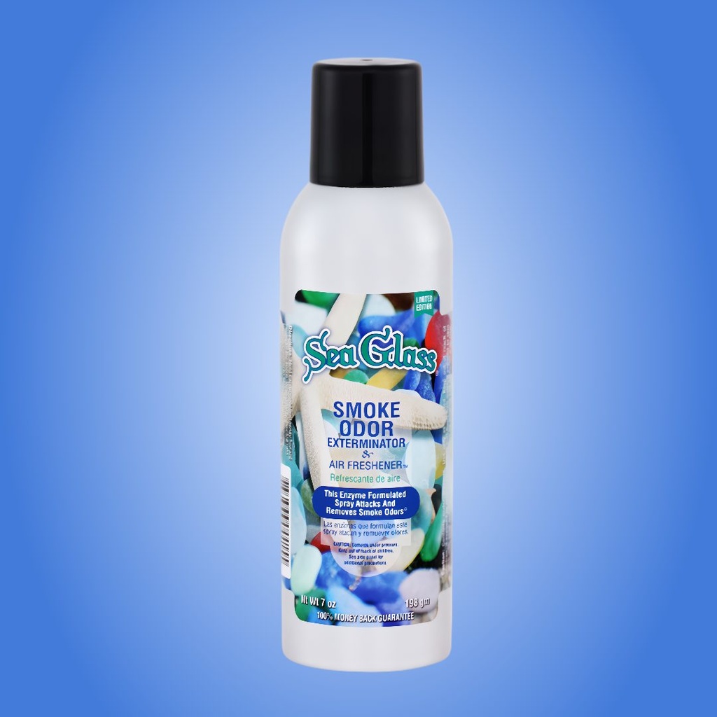 Aerosol Exterminador de Olores de Humo Vidrio de Mar – Edición Limitada – 7 oz