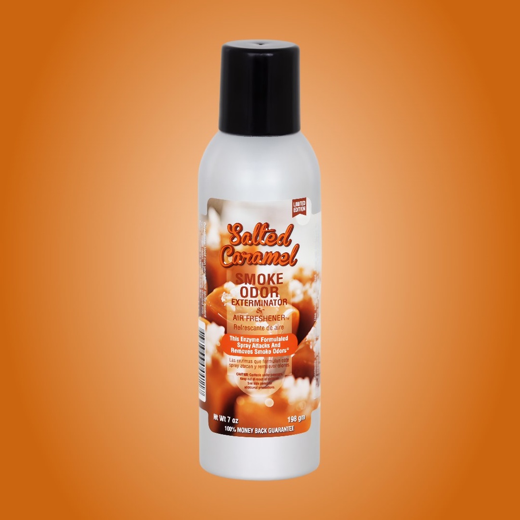 Spray Exterminateur d’Odeurs de Fumée Caramel Salé - Édition Limitée - 7 oz