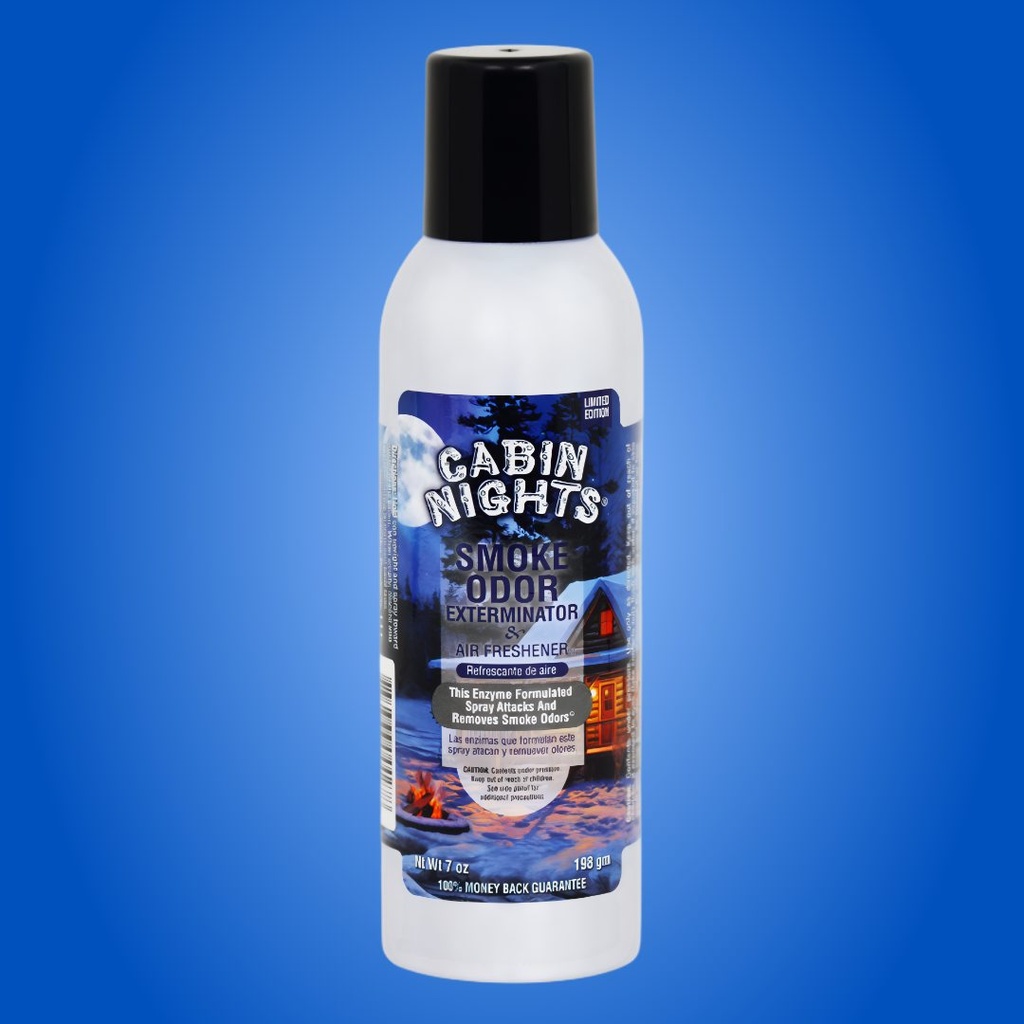 Spray Exterminateur d’Odeurs de Fumée Cabin Nights - Édition Limitée - 7 oz