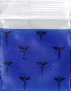 Blue Medical 1x1 Inch Plastic Baggies 1000 pcs.