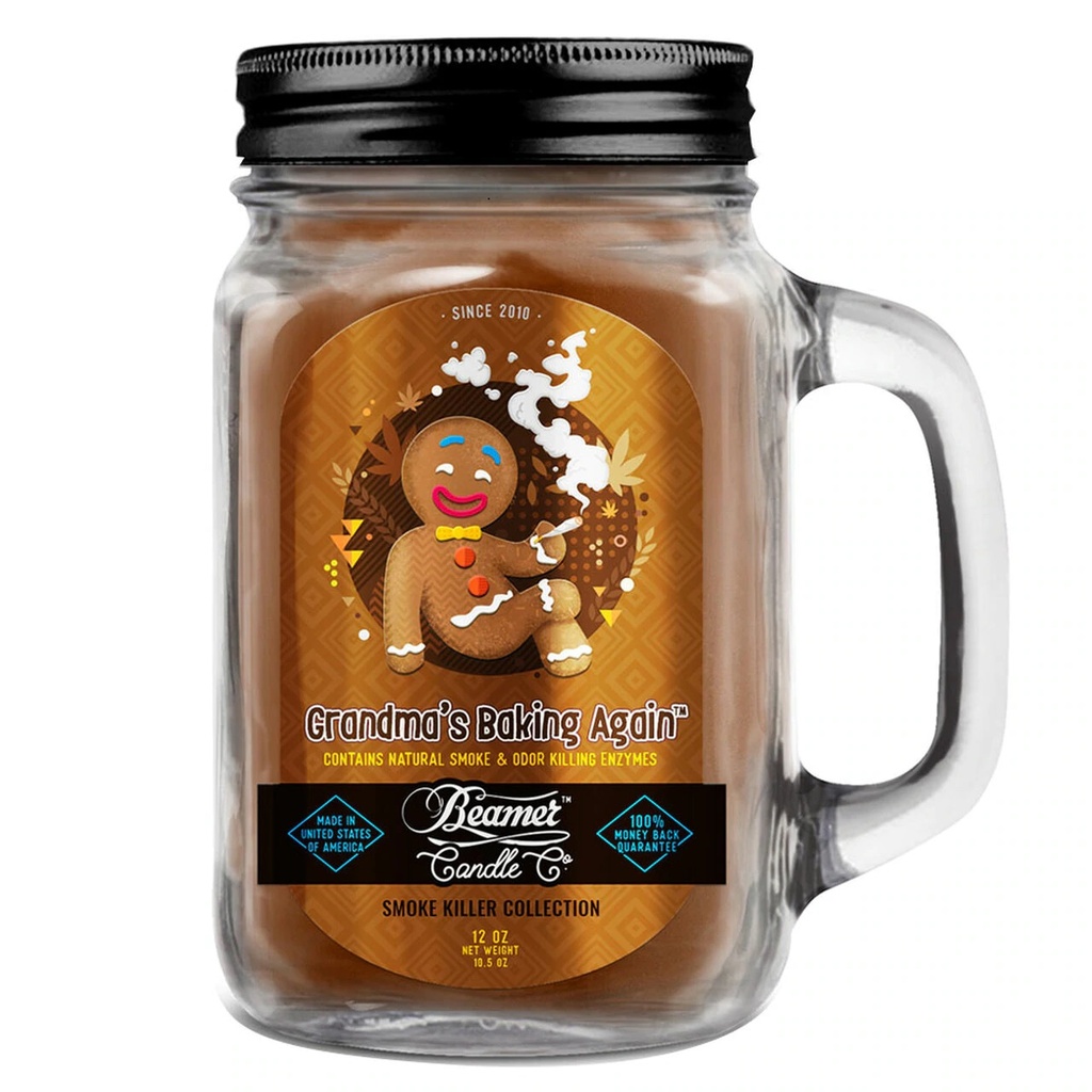 Beamer Candle Co. 12oz Glass Mason Jar - Grandma's Baking Again