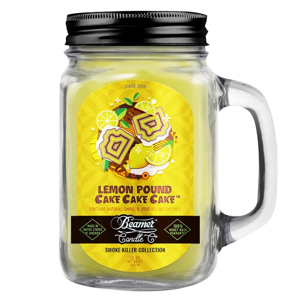 Beamer Candle Co. Pot en verre de 12 oz - G teau au citron livre livre livre