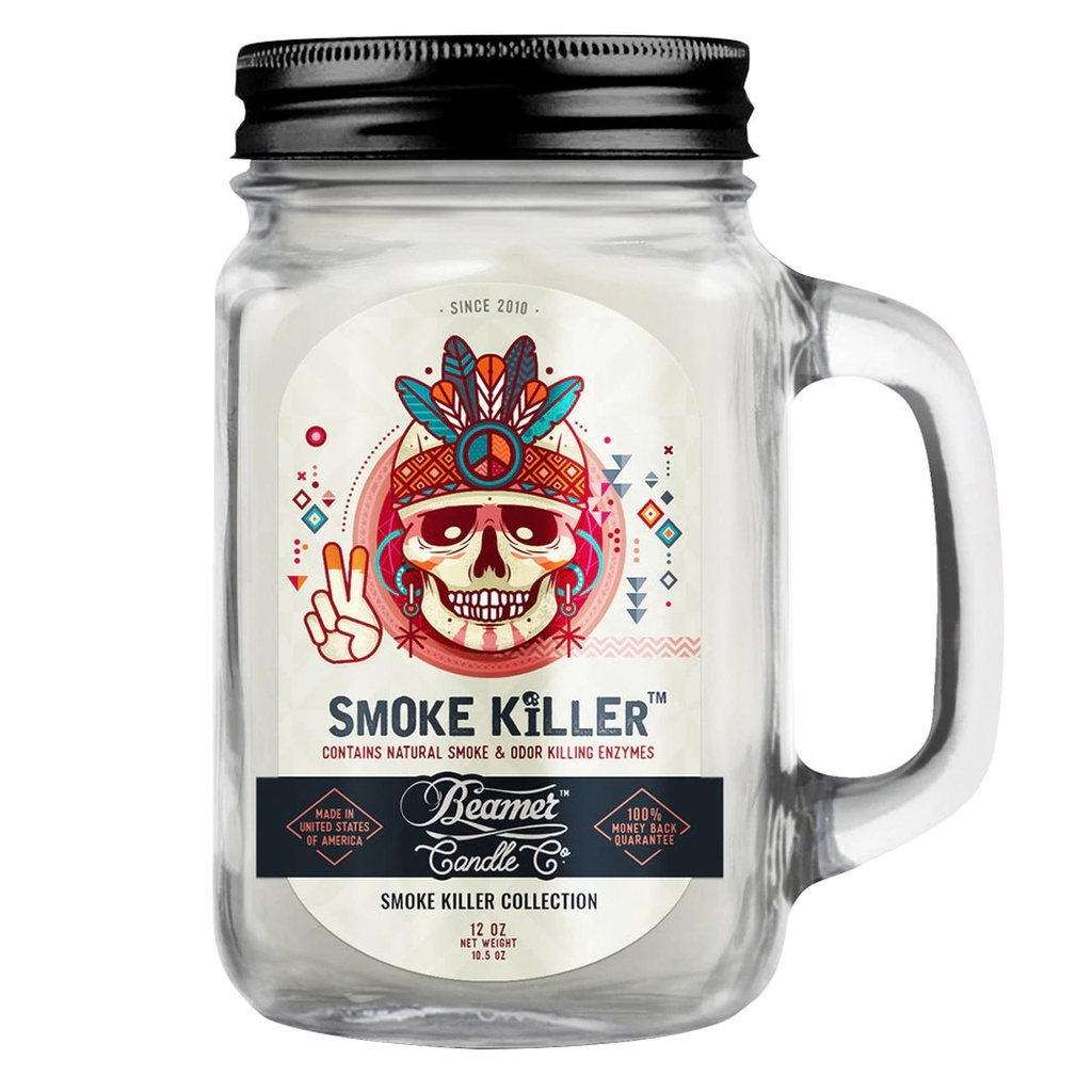 Beamer Candle Co. Pot en verre de 12 oz - Tueur de fumée