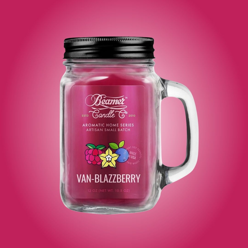 Van-Blazzberry - Odor Killing Scented Candle by Beamer Candle Co. - 12 oz