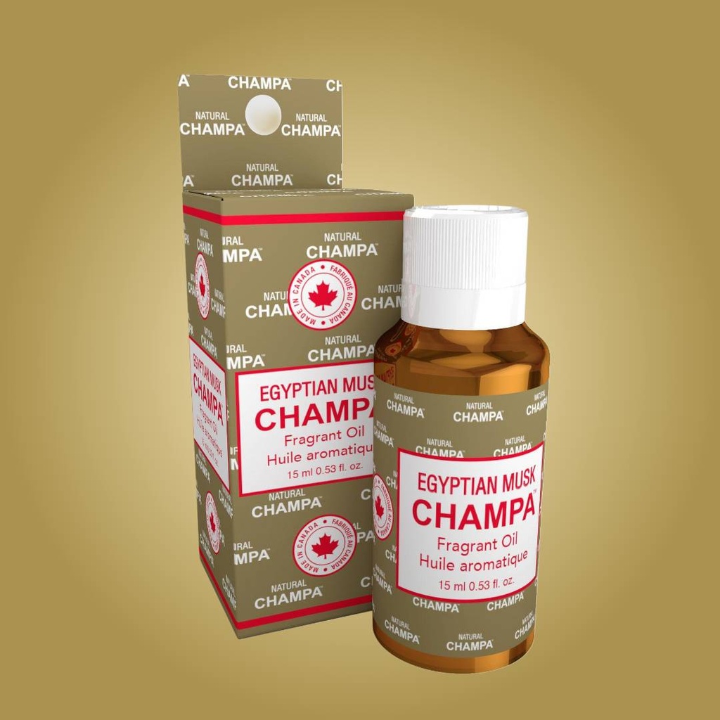 Aceite Perfumado Almizcle Egipcio Champa de Natural Champa – Botella de 15 ml