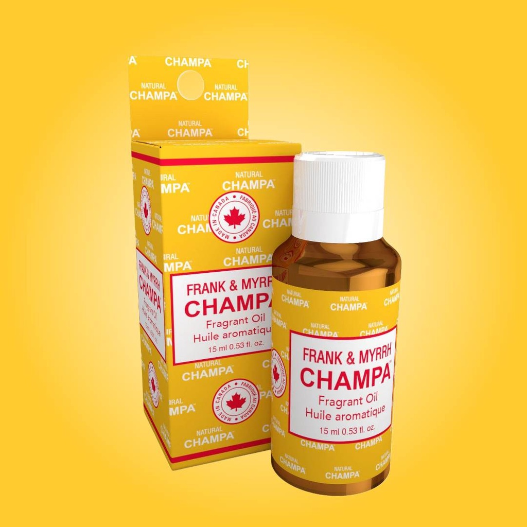 Aceite Perfumado de Incienso & Mirra Champa de Natural Champa – Botella de 15 ml