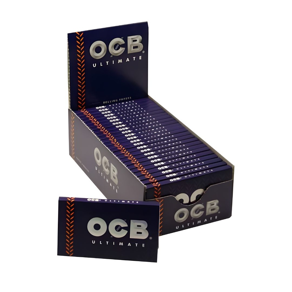 OCB Ultimate Regular Boîte de papiers à rouler simple largeur 25 paquets