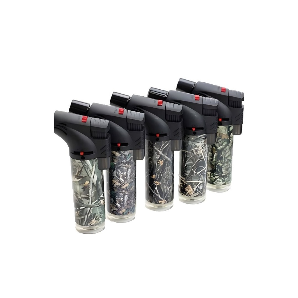 Allume-gaz à flamme de camouflage forestier - Lot de 15