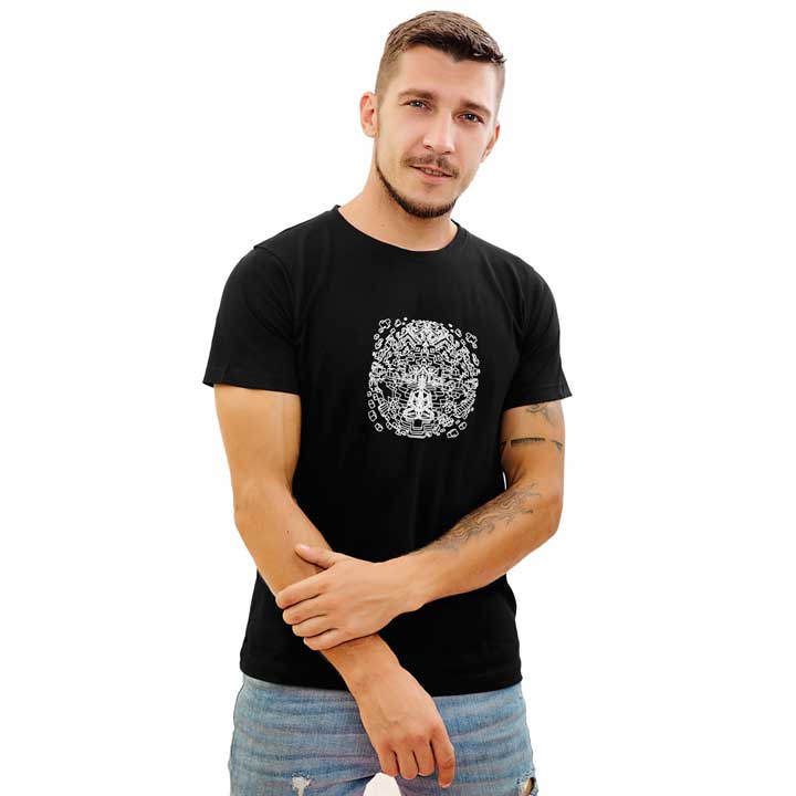 OMNI VISION Glow in Dark Psychedelic Men's T-Shirt