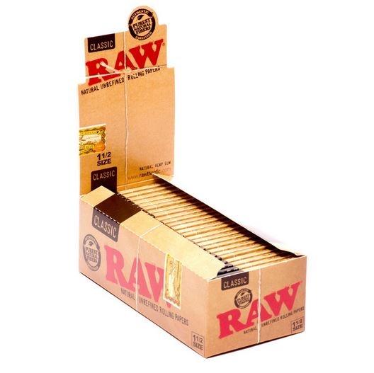 Raw Classic 1 1/2 Rolling Papers Box (24 Packs)