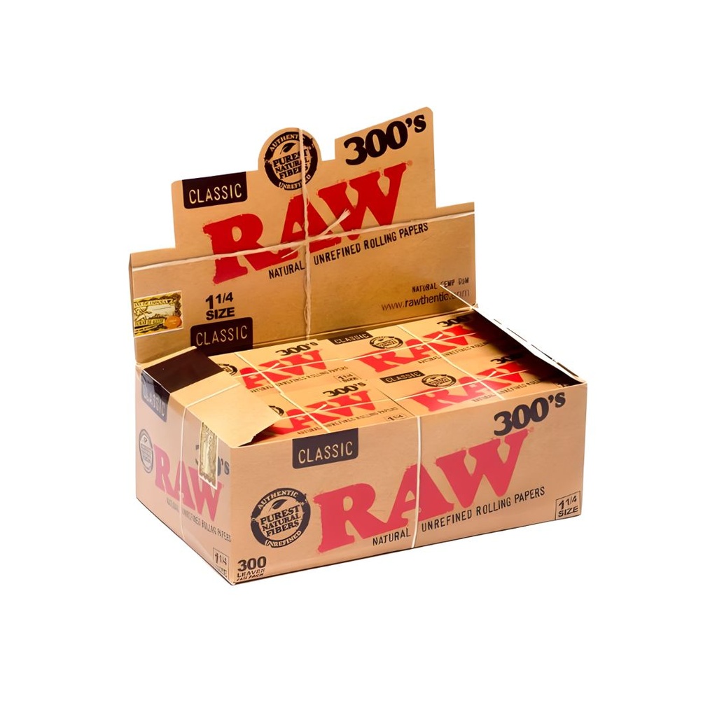 Raw Classic 1 1/4 300 leaves Rolling Papers Box (20 Packs)