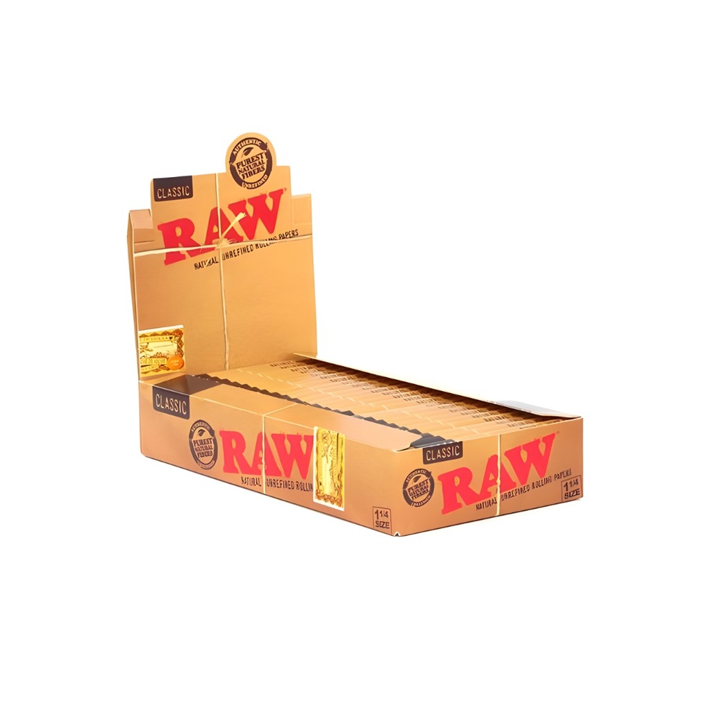 Raw Classic 1 1/4 Rolling Papers Box (24 Packs)