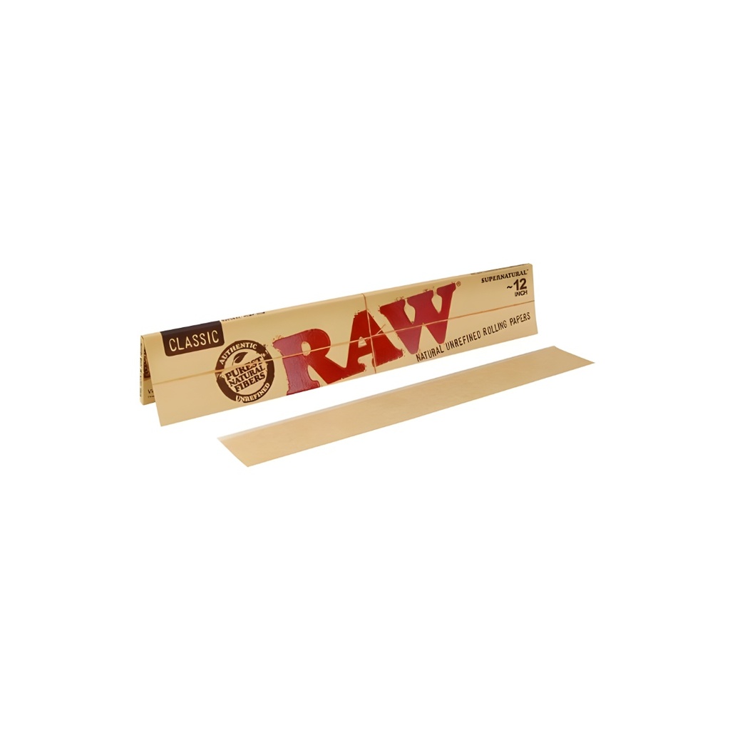 Papiers à rouler Raw Classic de 12 pouces, 1 paquet