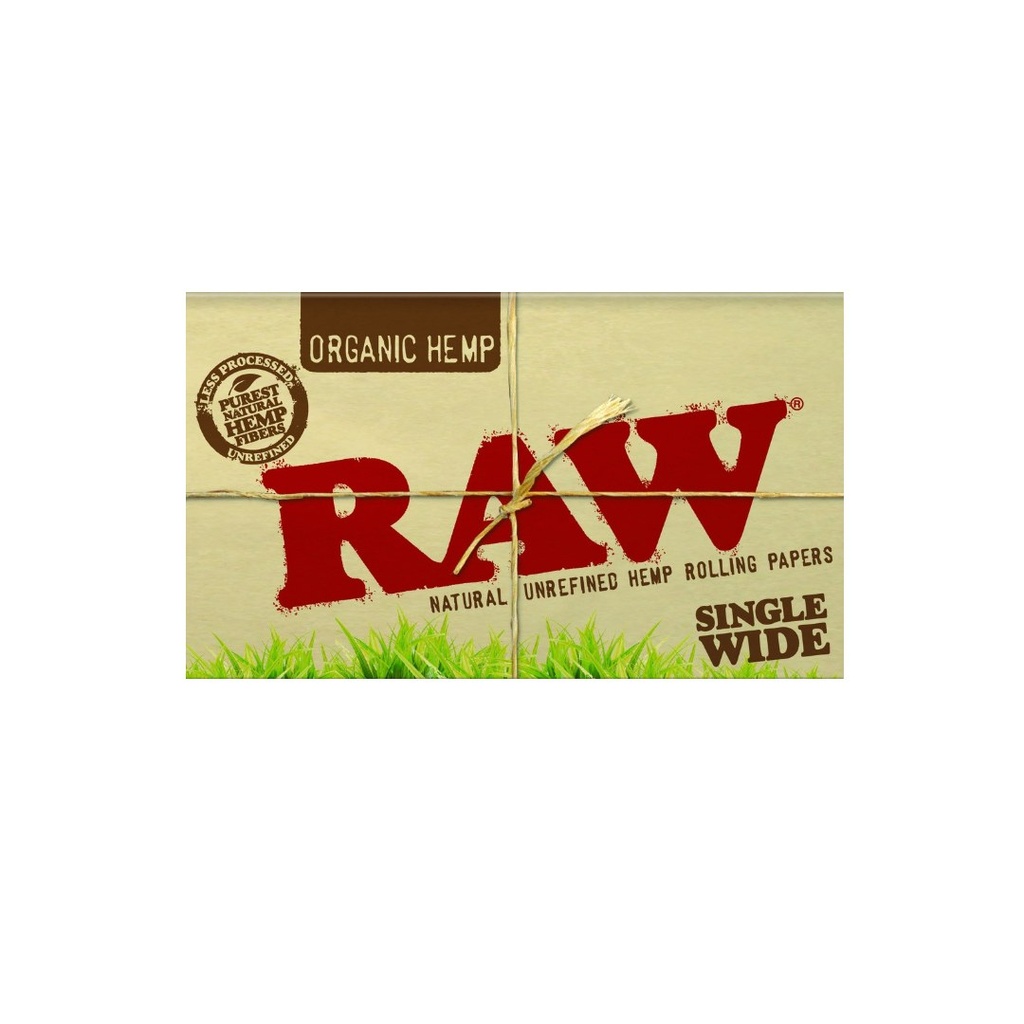 Raw Organic Hemp Single Width Double Window Rolling Papers