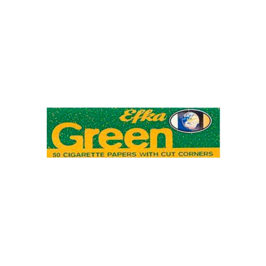 Efka Green Cut Corners Regular Rolling Papers Pack