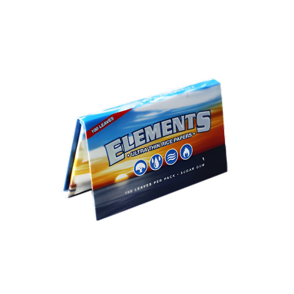 Elements Single Width Double Window 70mm Rolling Papers Pack
