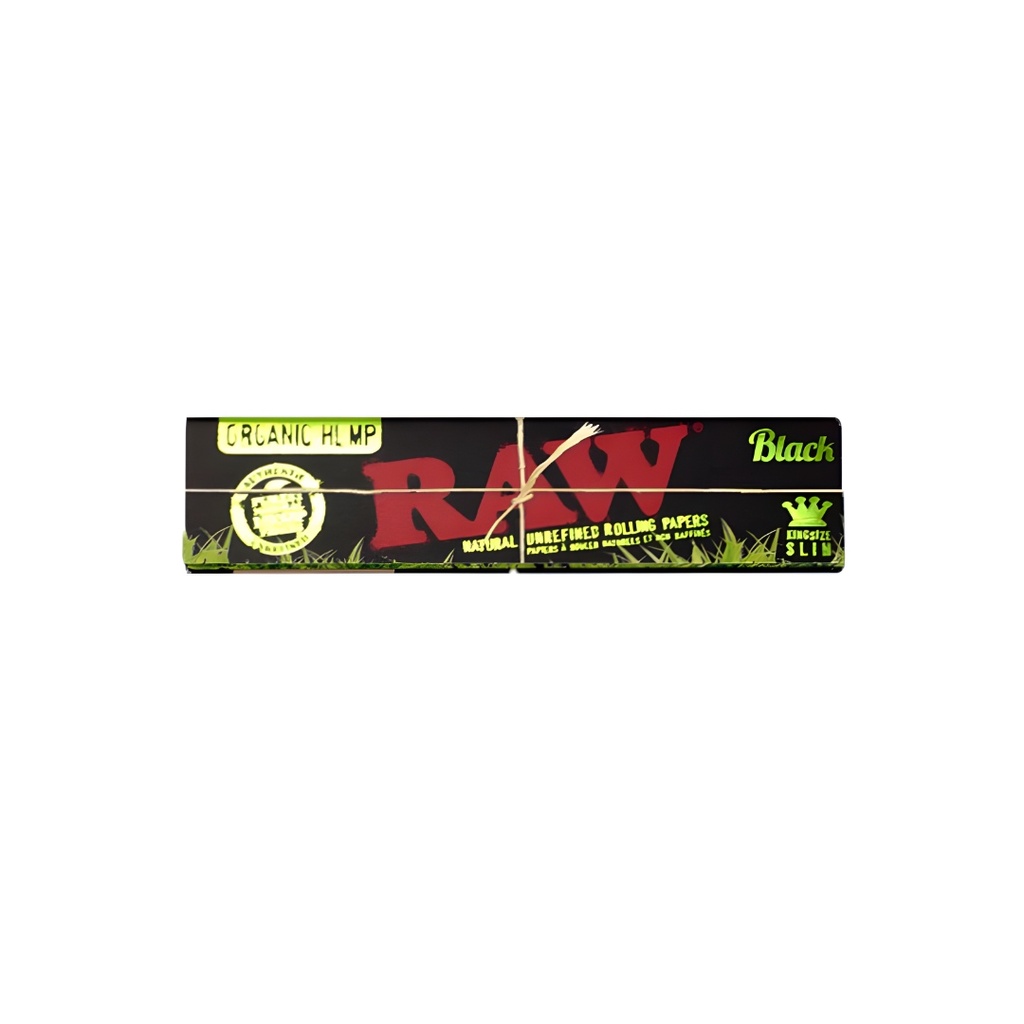 Raw Black Organic Hemp 110mm Rolling Papers - King Size