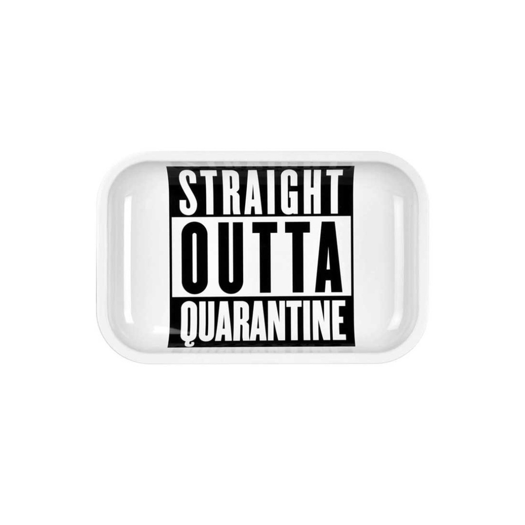 Straight Outta Quarantine Metal Rolling Tray