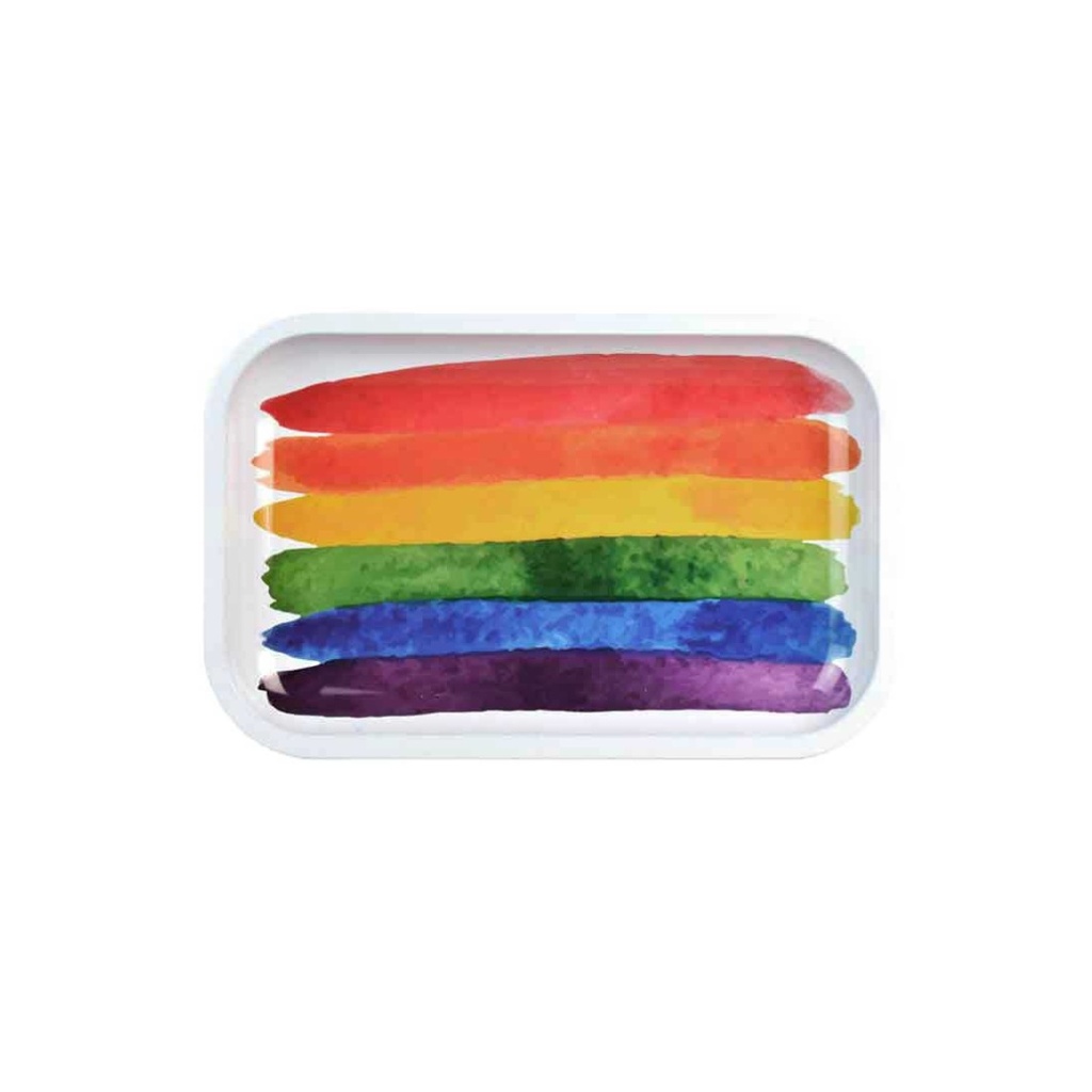 Rainbow Metal Rolling Tray by Pulsar