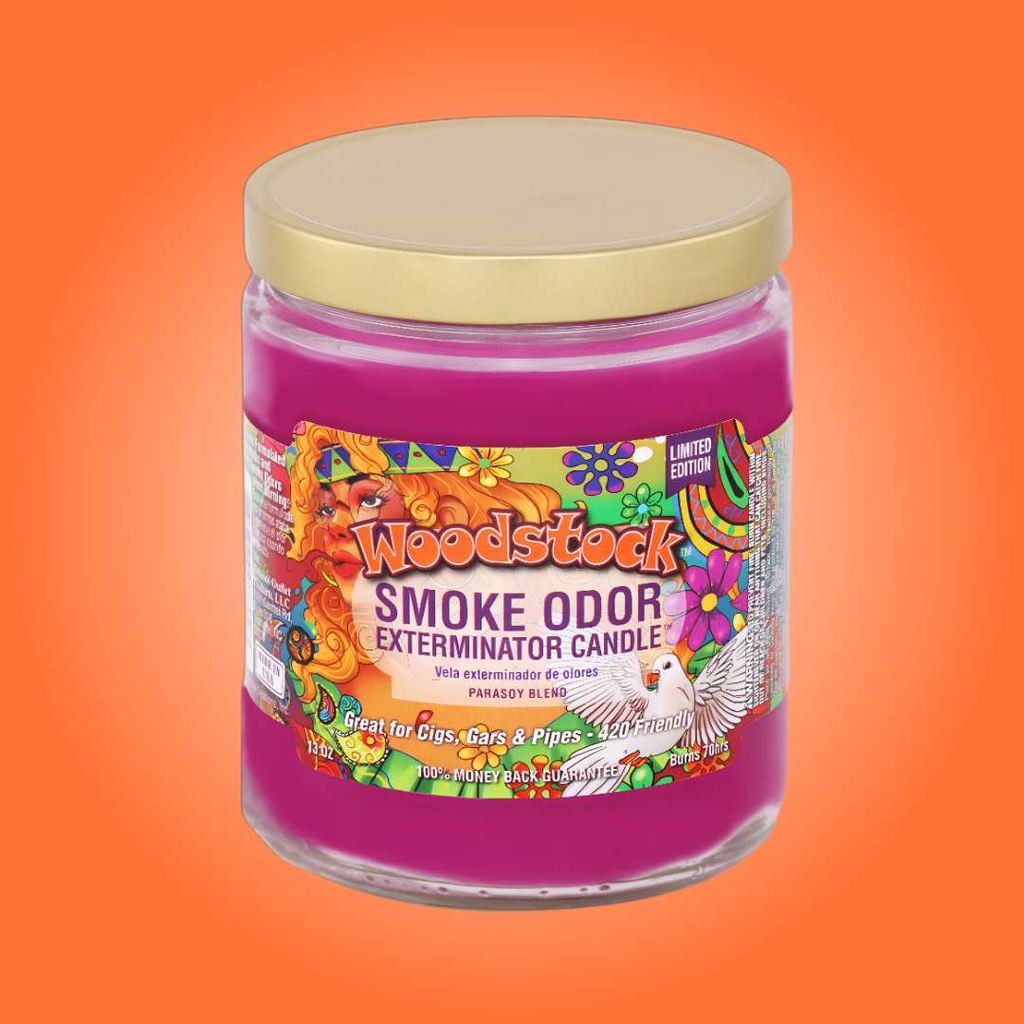 Vela Eliminadora de Olores de Humo – Woodstock - Edición Limitada – 13 oz