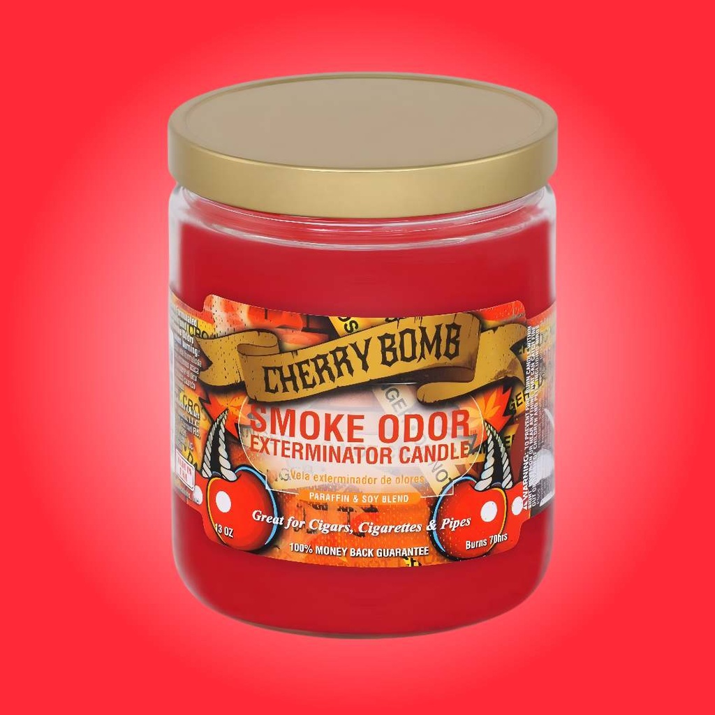 Cherry Bomb - Smoke Odor Exterminator Candle - 13 oz