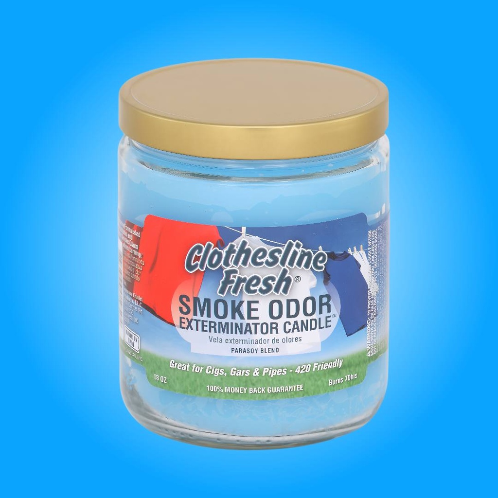 Clothesline Fresh - Smoke Odor Exterminator Candle - 13 oz