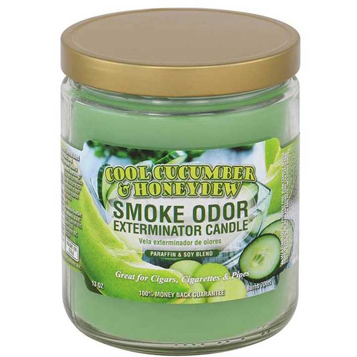 Smoke Odor Exterminator Candle - 13 oz - Cool Cucumber & Honeydew