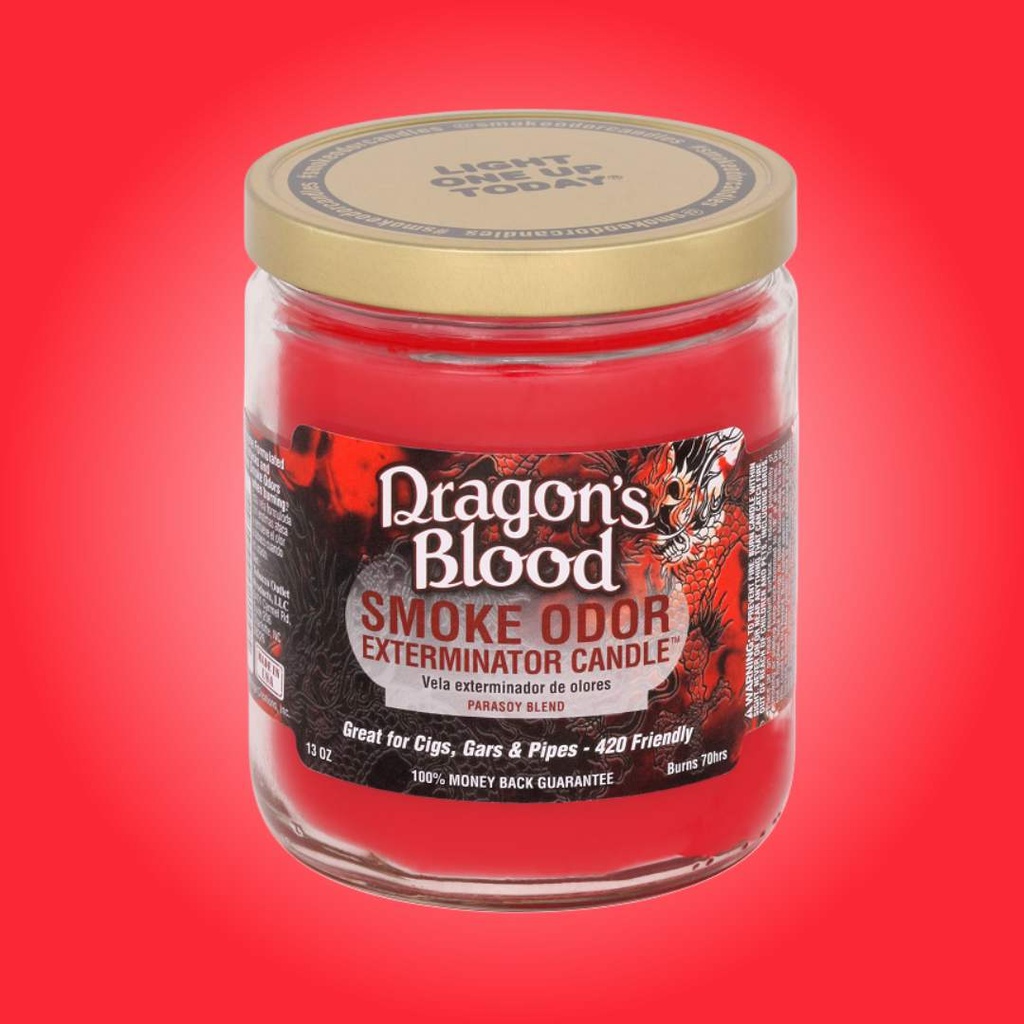 Bougie Éliminatrice d’Odeurs de Fumée – Sang de Dragon – 13 oz