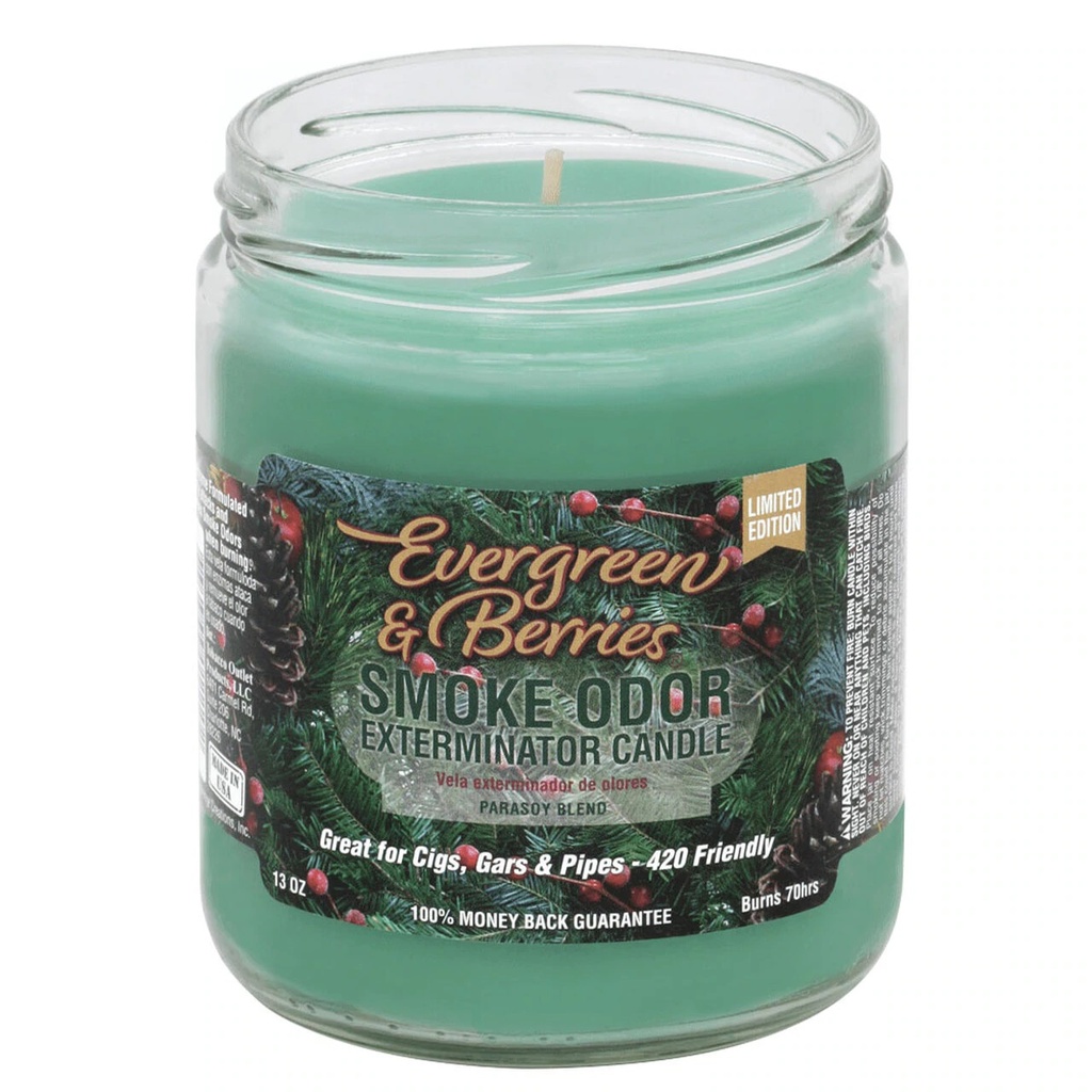 Evergreen & Berries - Smoke Odor Exterminator Candle - 13 oz