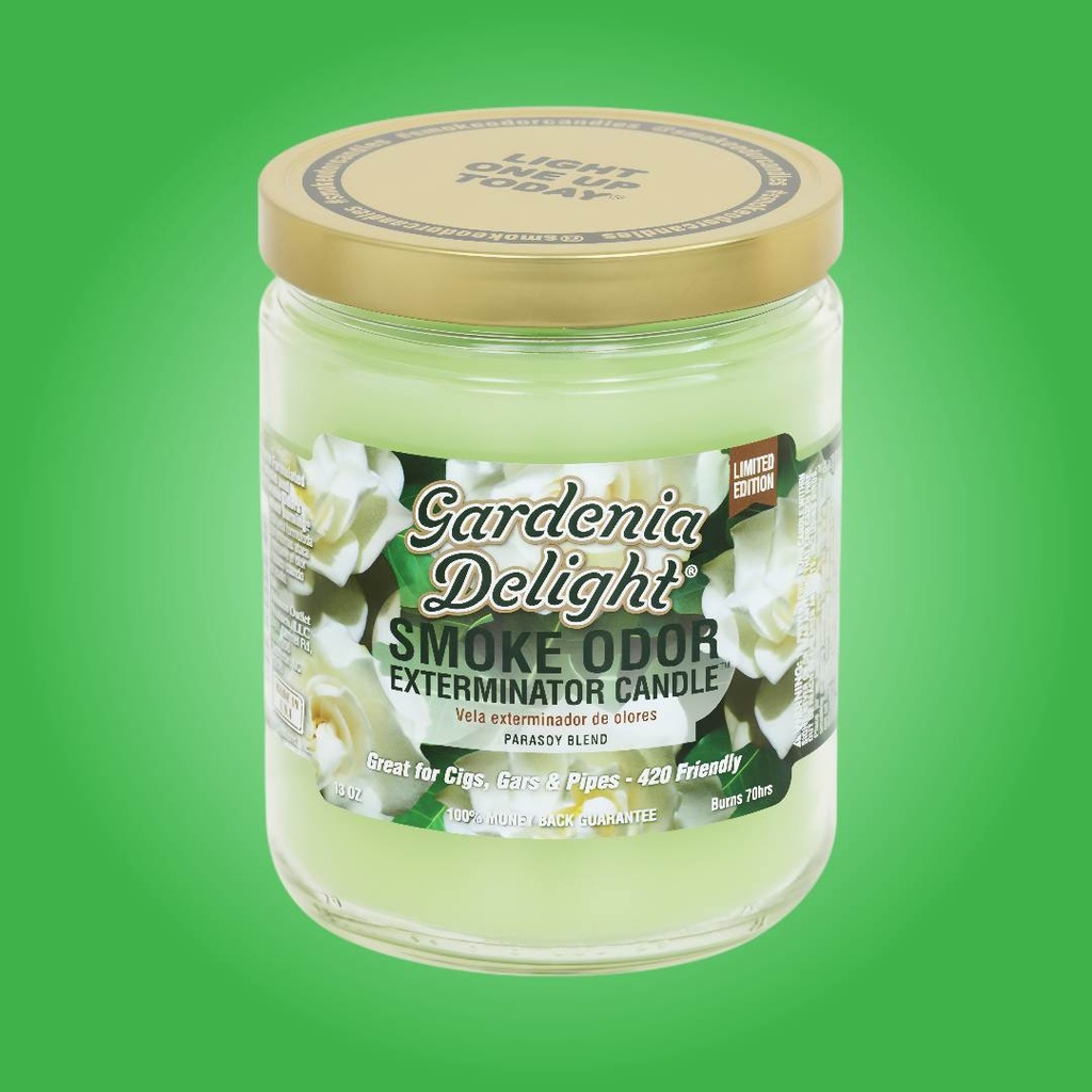 Gardenia Delight - Smoke Odor Exterminator Candle - 13 oz