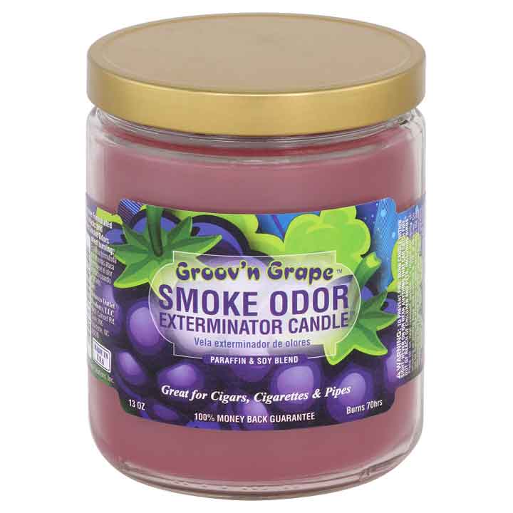 Smoke Odor Exterminator Candle - 13 oz -  Groov'n Grape