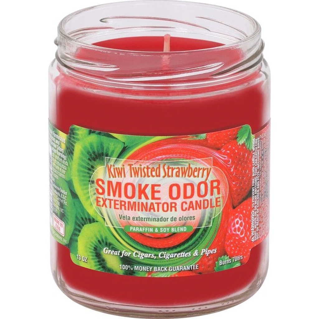 Smoke Odor Exterminator Candle - 13 oz -  Kiwi Twisted Strawberry