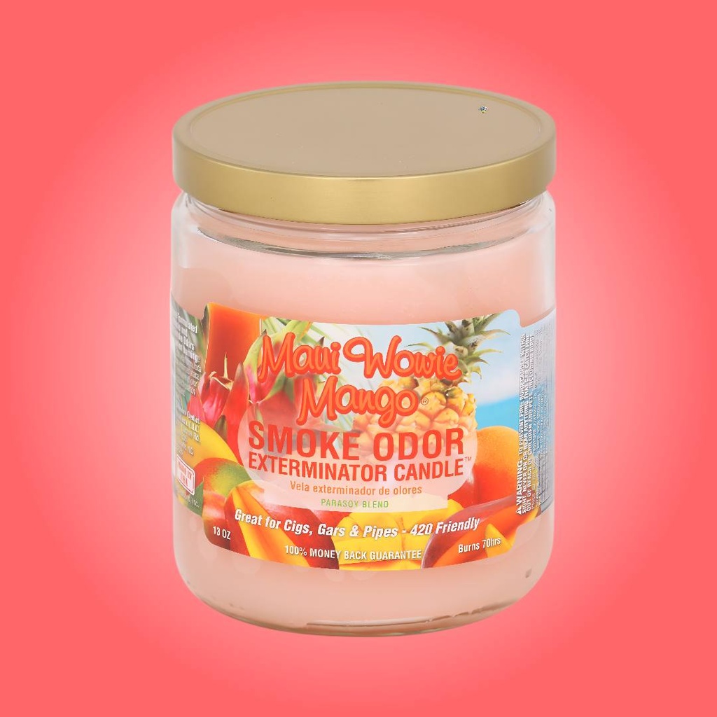 Maui Wowie Mango - Vela Exterminadora de Olores de Humo - 13 oz