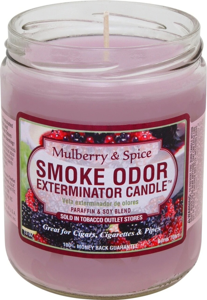 Smoke Odor Exterminator Candle - 13 oz -  Mulberry Spice