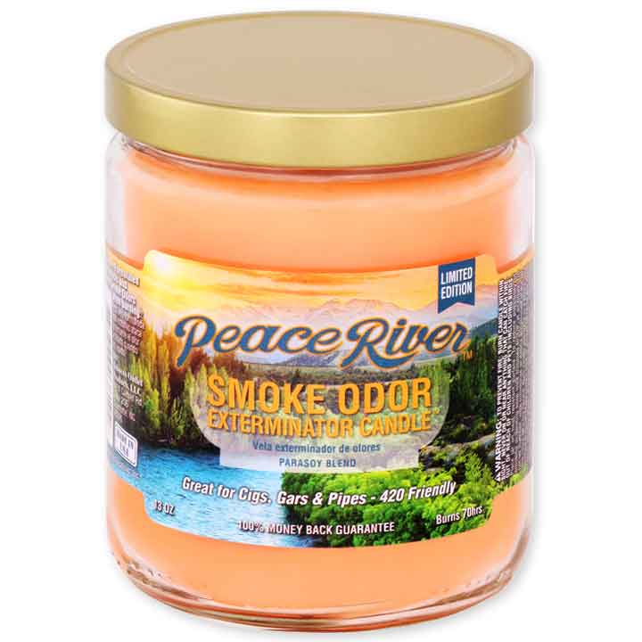 Bougie exterminatrice d'odeur de fumée - 13 oz - Peace River