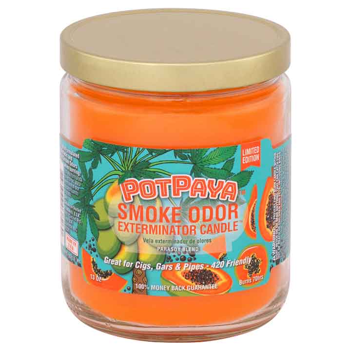 Vela Eliminadora de Olores de Humo – PotPaya – 13 oz – Edición Limitada