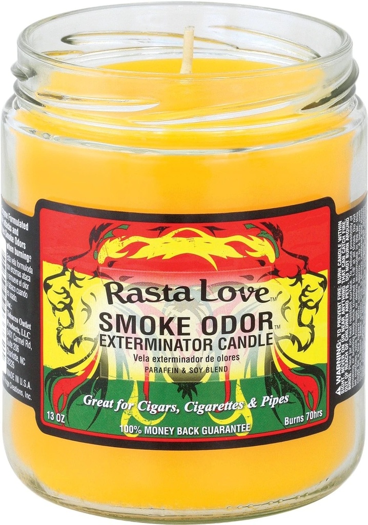 Smoke Odor Exterminator Candle - 13 oz - Rasta Love