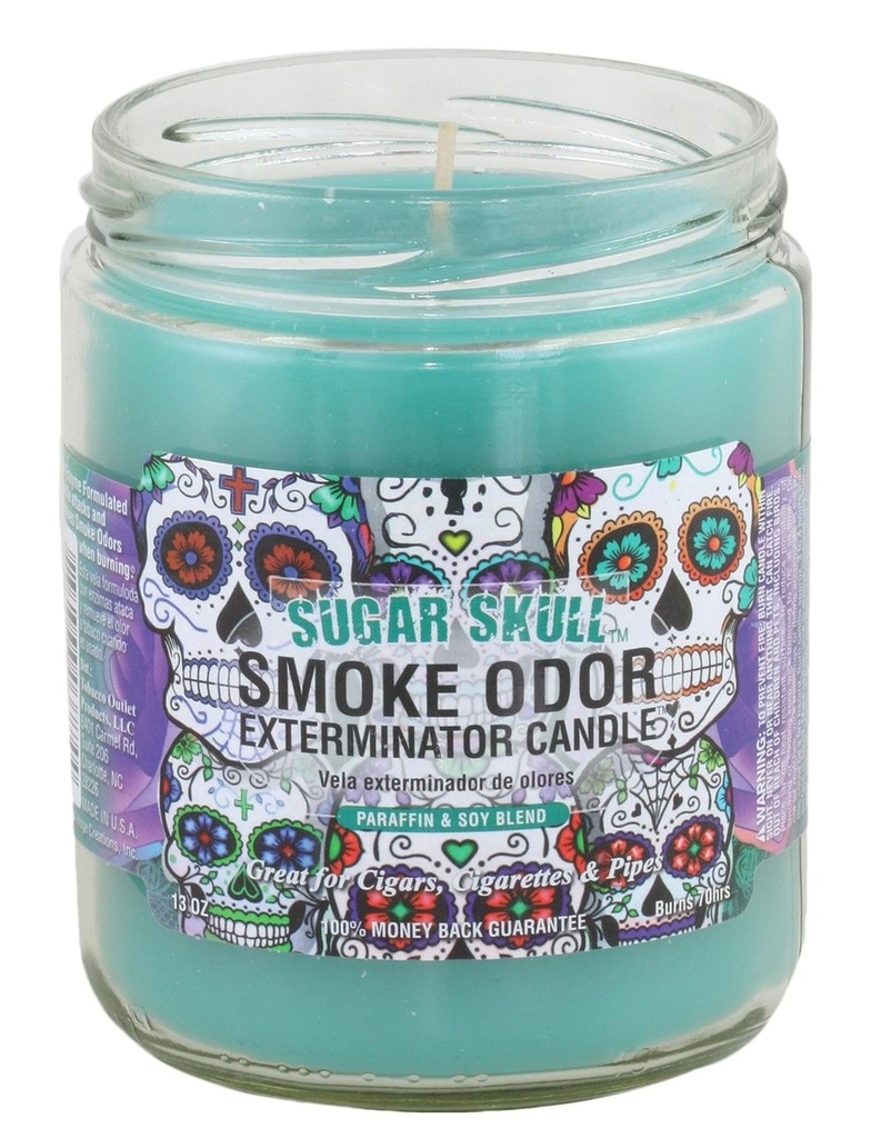 Sugar Skull - Smoke Odor Exterminator Candle - 13 oz