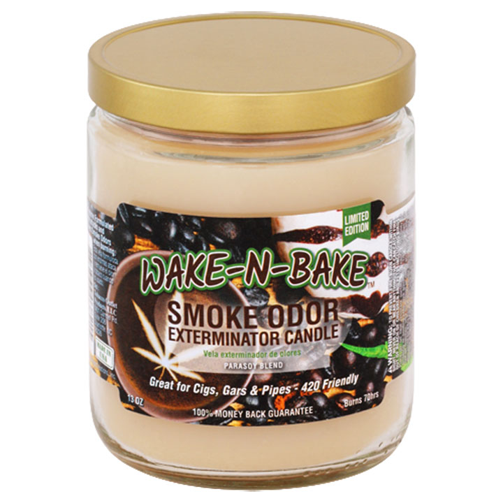 Bougie exterminatrice d'odeur de fumée - 13 oz - Wake-N-Bake - ÉDITION LIMITÉE