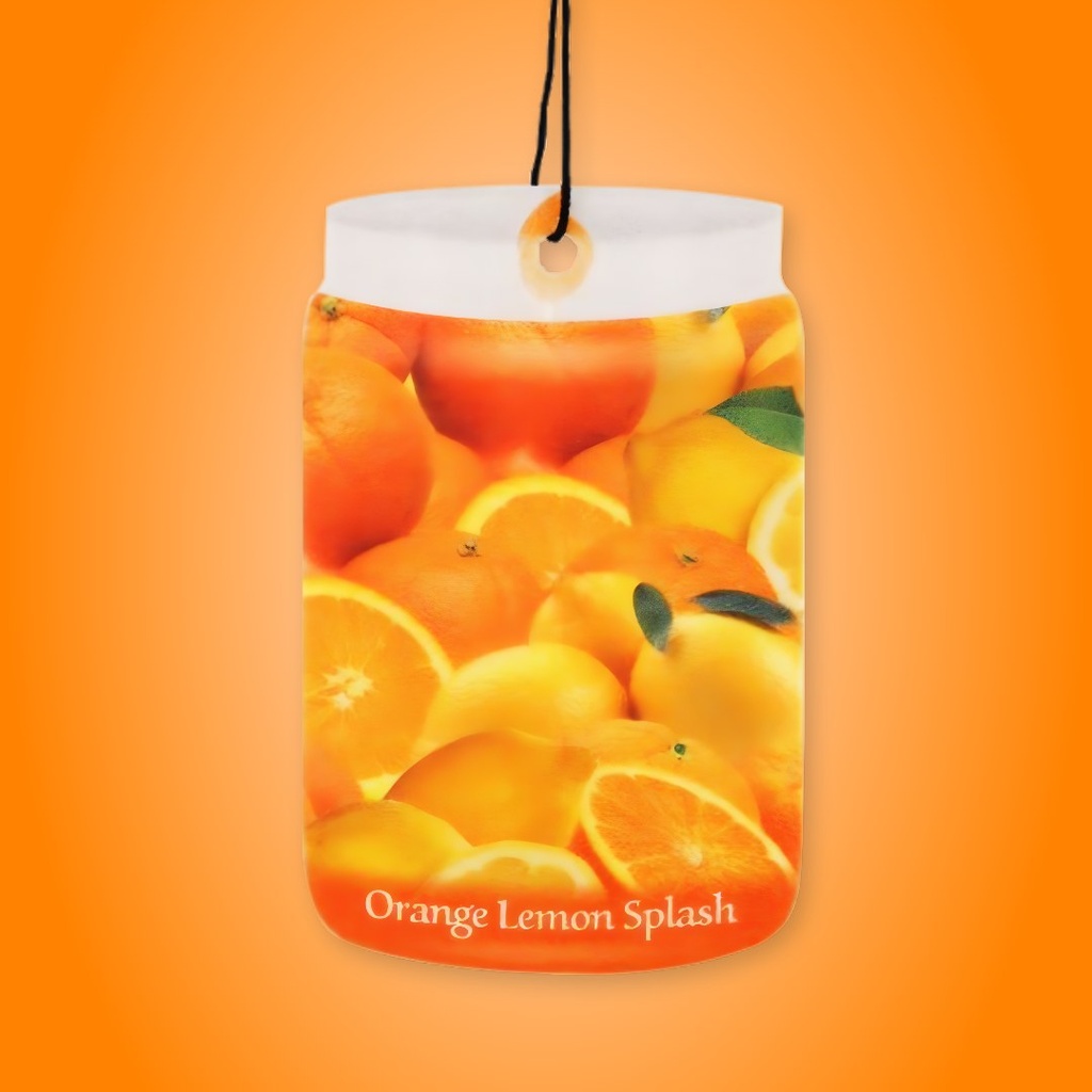 Orange Lemon Splash Smoke Odor Exterminator Car Freshener