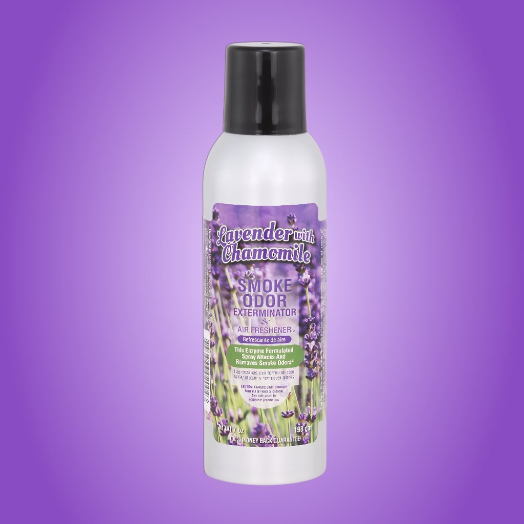 Lavande et Camomille - Spray Exterminateur d’Odeurs de Fumée - 7 oz