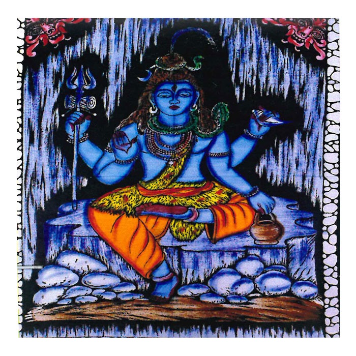 Tapisserie Troisième Œil SHIVA avec Trishula