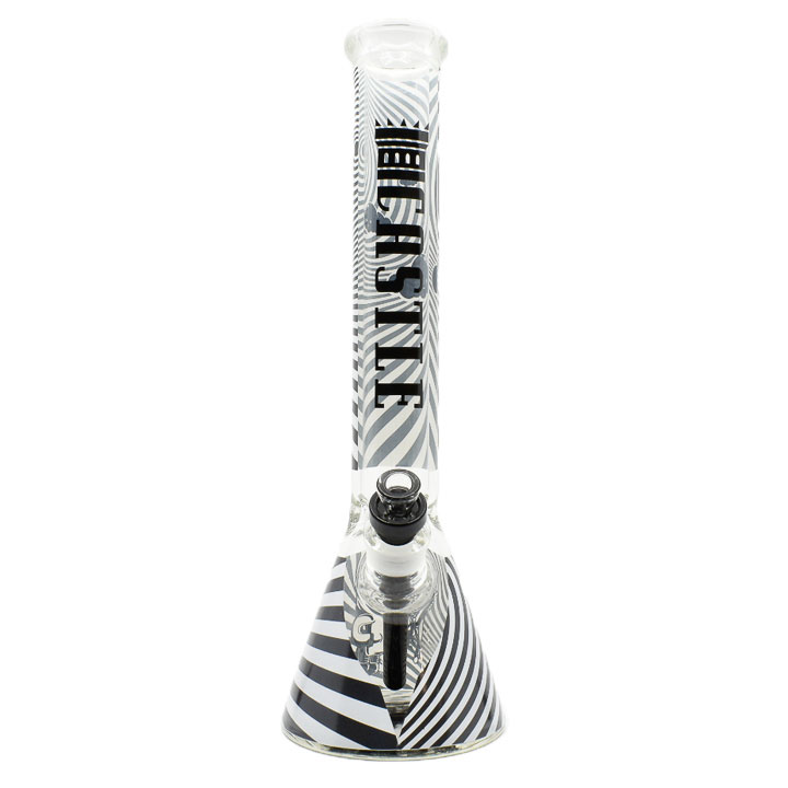 16 Inch 7mm Demon Beaker Bong with Thick Base from Castle Glass