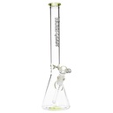 Hoss Glass 16 pouces 5mm Beaker Bong Tube mince et accents de couleur H127