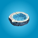 Cenicero de Resina Cristal Geoda Azul